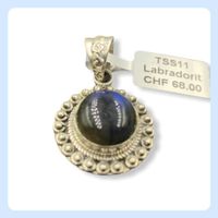Blauer Labradorit Anhänger - Kette