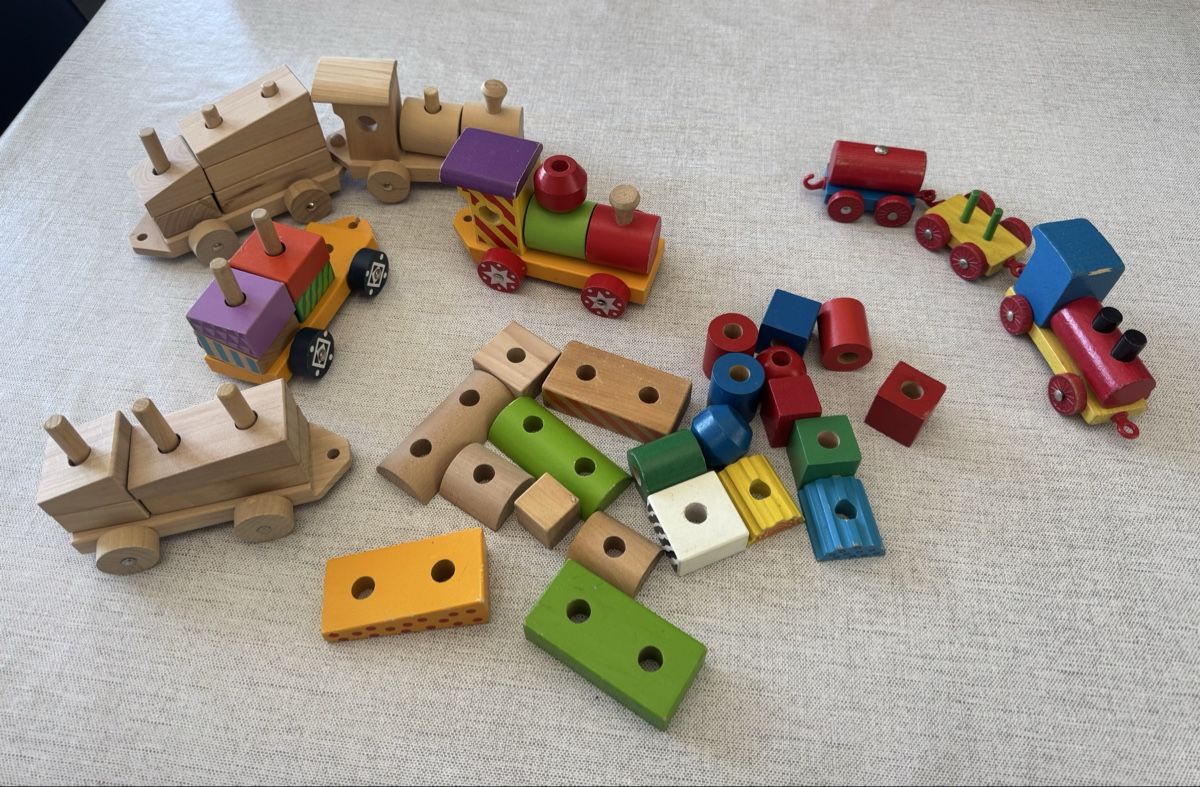 Giocattoli: Holzspielzeug Zugset mit Bausteinen – Usato da Reichenburg venduto da Noele123 1