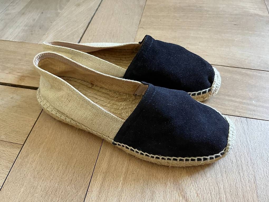 Scarpe da donna: Espadrilles Slipper Leder / Leinen Gr. 38 – Nuovo (secondo la descrizione) da Zürich venduto da its-love