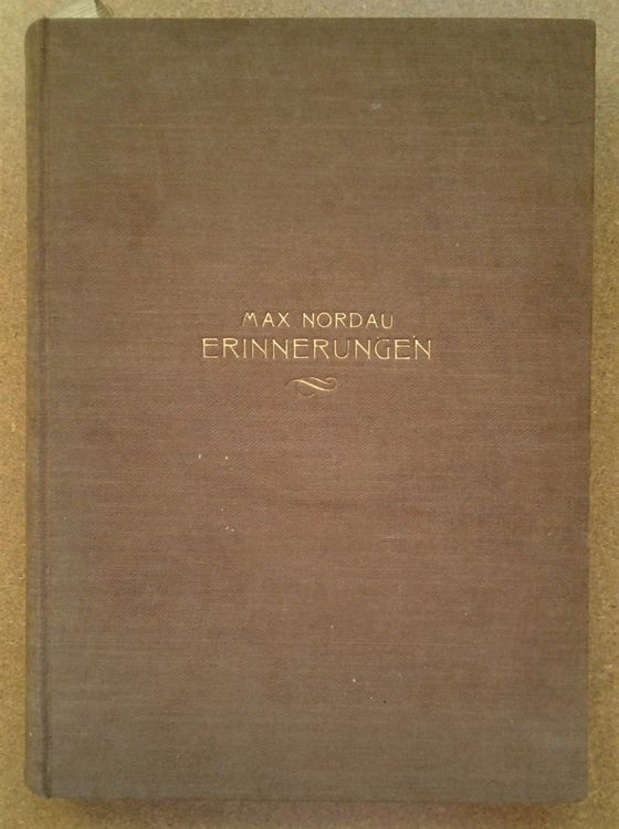 Max Nordau Erinnerungen Kaufen auf Ricardo