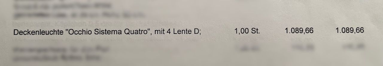 Occhio Lampadari & plafoniere: Deckenleuchte: Occhio Sistema Quatro – Usato da Bern venduto da pestopasta_079 3
