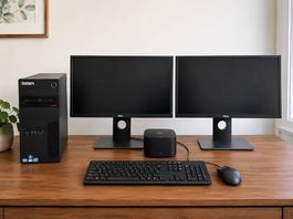 Homeoffice-Set  Lenovo PC + 2 Dell 24 Monitore
