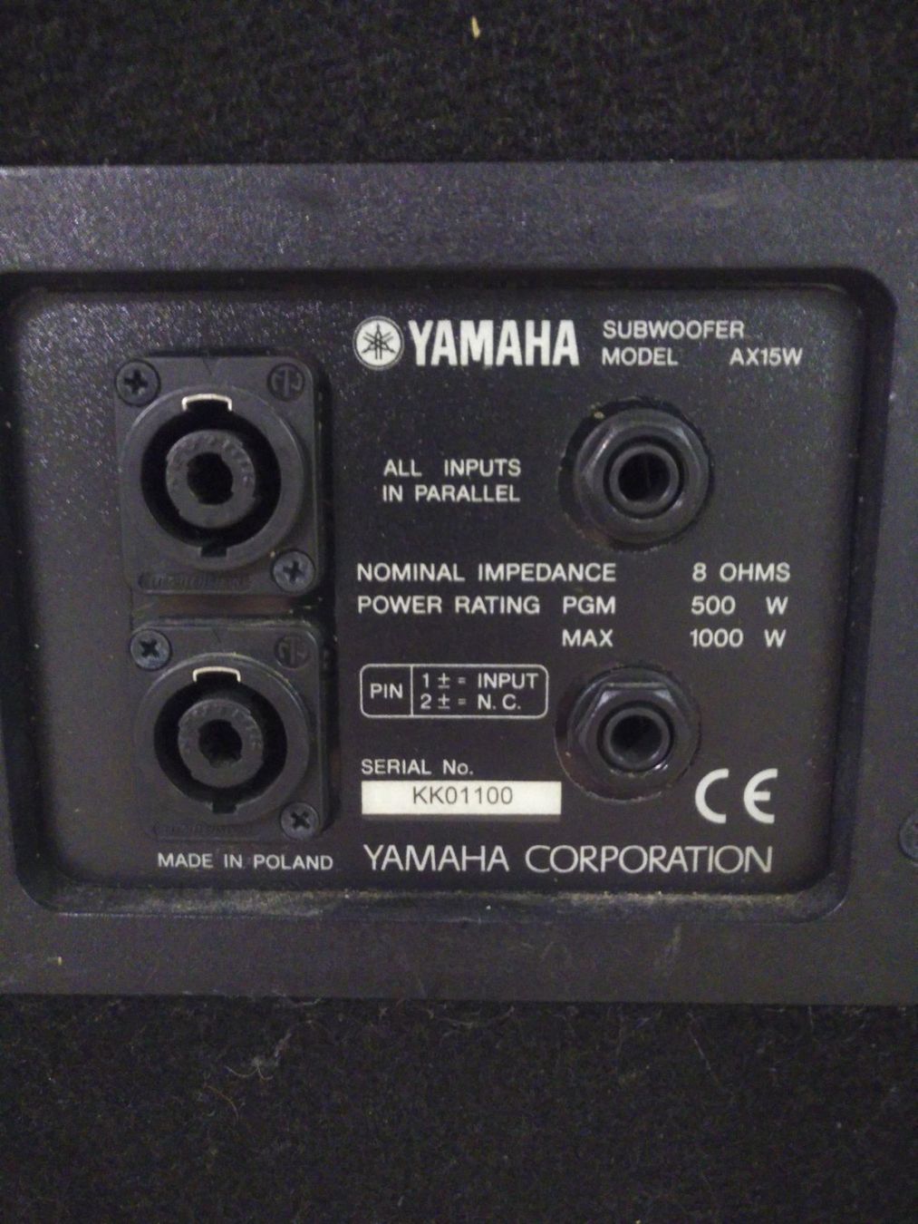 Yamaha Casse acustiche: Yamaha AX15W – Usato da Kloten venduto da el-mono 1