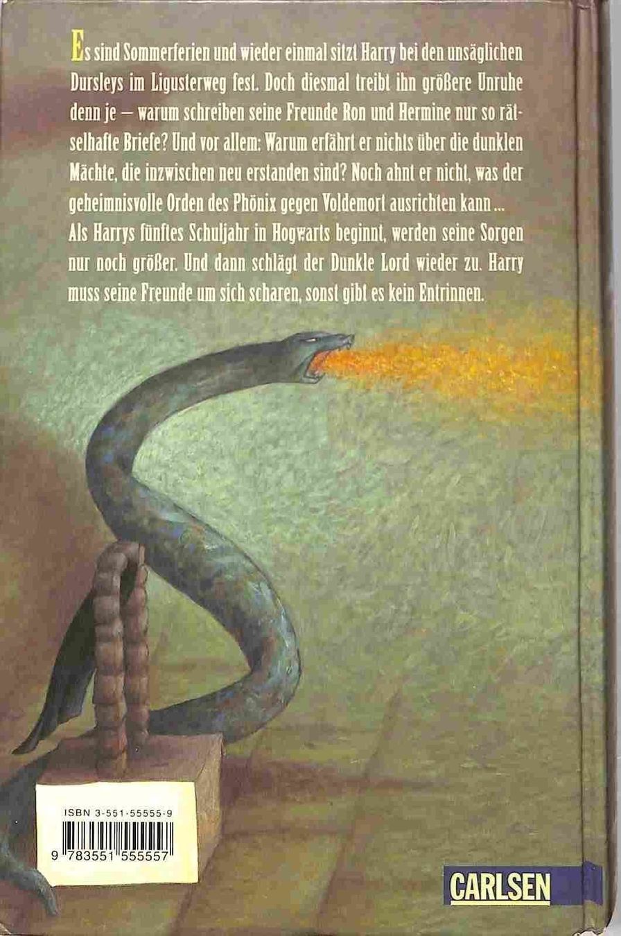 Bücher: Harry Potter und der Orden des Phönix – Gebraucht aus Chur von mojobox 1