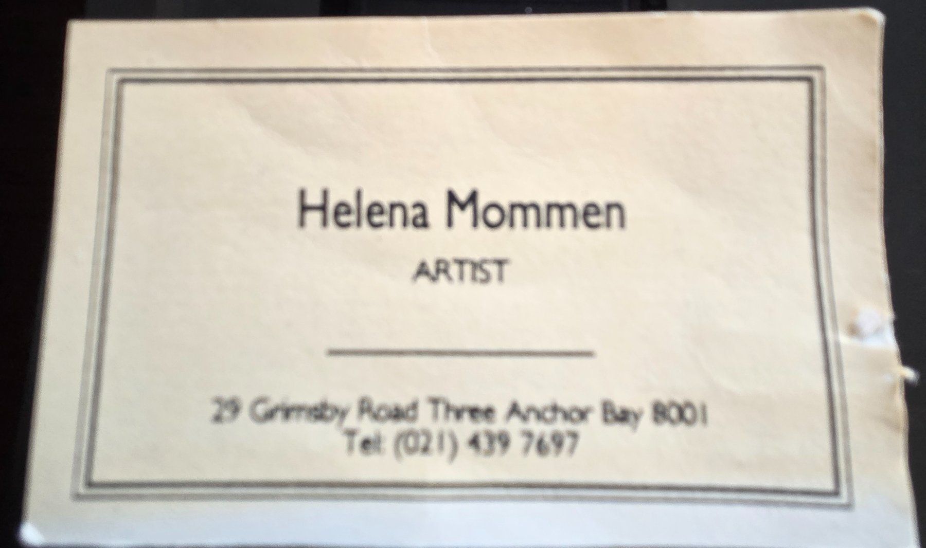 Schönes Oelbild der afrikanischen Künstlerin Helena Mommen (Gebraucht ...