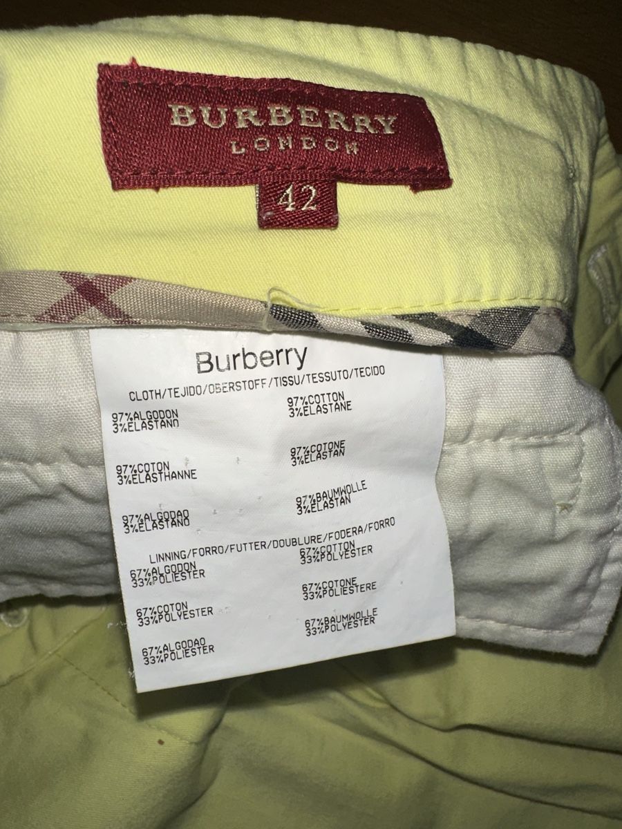Burberry Pantaloni: Burberry Hose, Gr. 42, hellgelb – Nuovo (secondo la descrizione) da Bern venduto da rub_8mhx 2