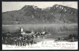 Spiez am Thunersee, Totalansicht des Ort