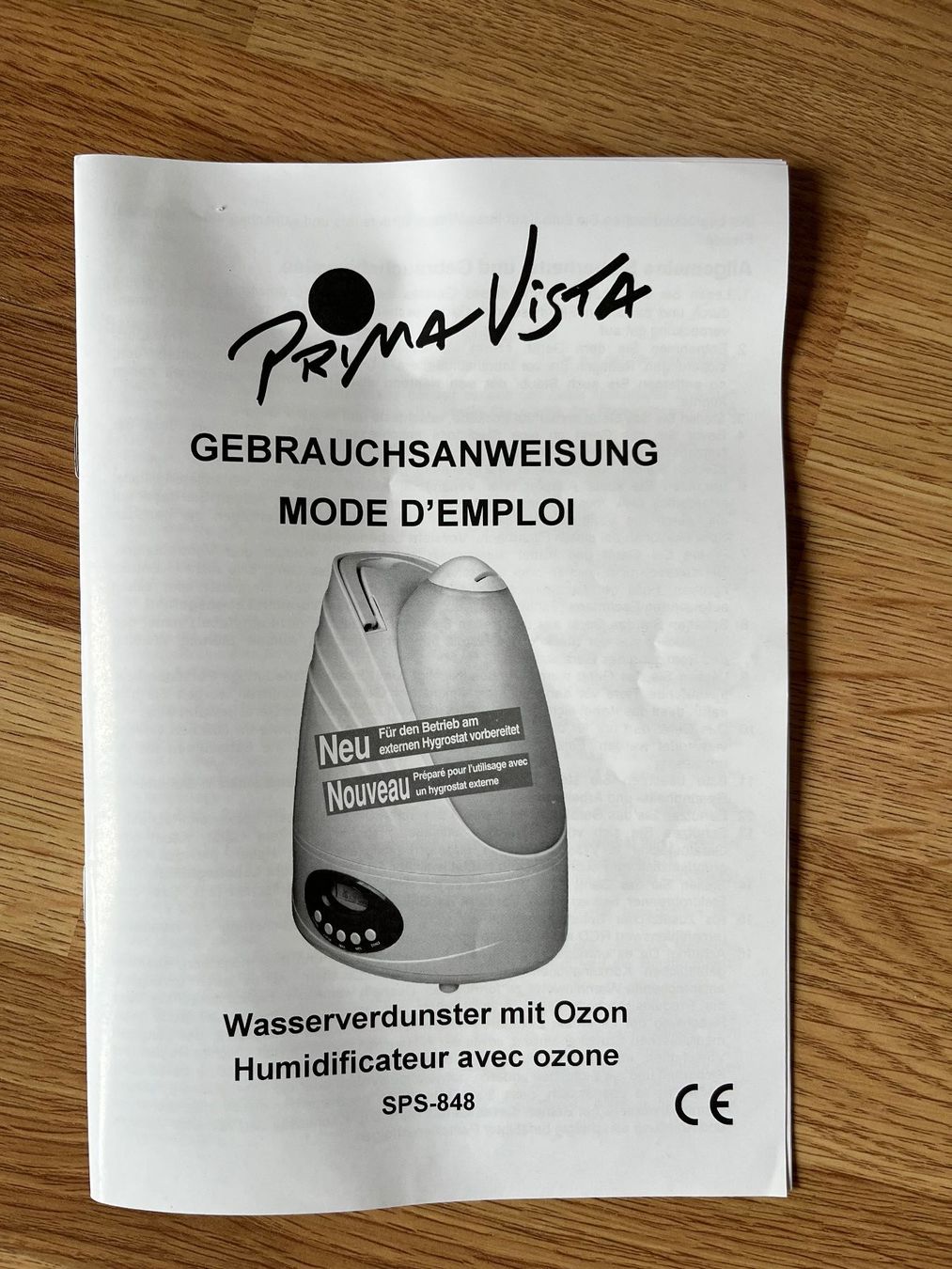 Umidificatori d'aria: Luftbefeuchter / Wasserverdunster mit Ozon, Prima Vista – Usato da Frutigen venduto da Distel14 5