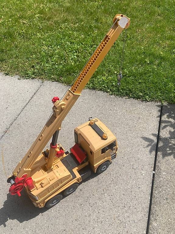 Bruder Giocattoli: Kran / LKW Bruder Tele Crane TC 4500 – Usato da Nussbaumen AG venduto da Nayalu 1