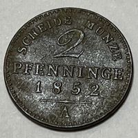 2 Pfennigs - Frederick William IV - 1852