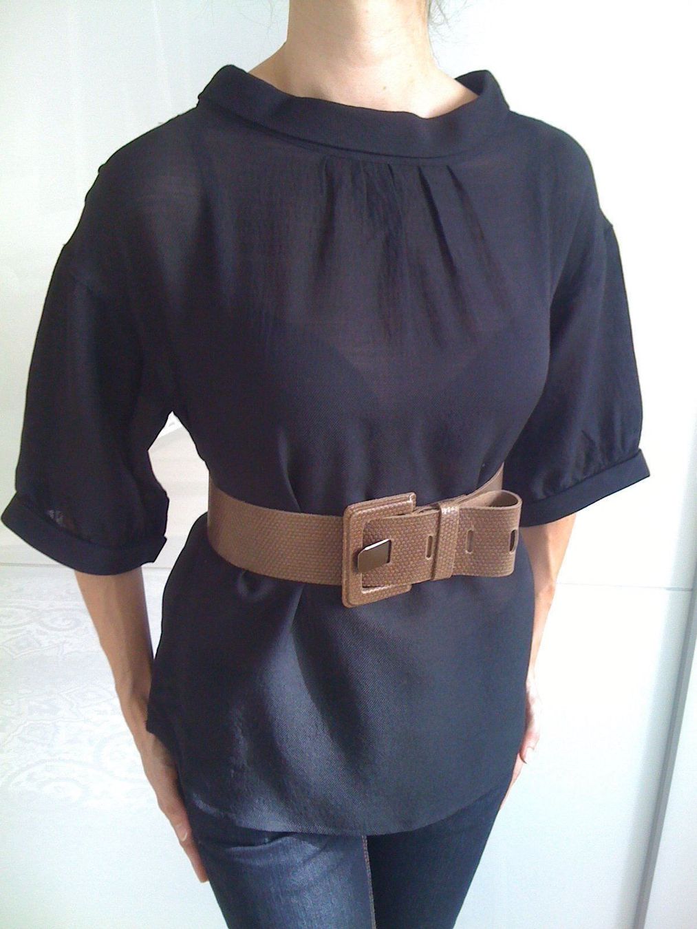 Mango Camicette: 🤩MANGO RETRO-STYLE BLUSE SCHWARZ NEU – Nuovo (secondo la descrizione) da Olten venduto da Naja-Twins-Twins 2