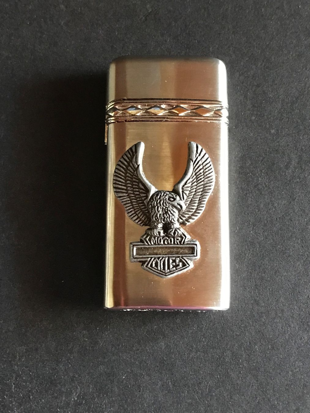 Feuerzeuge: Feuerzeug MOTOR EAGLE CYCLES mit Etui Sammlung – Gebraucht aus Däniken SO von allerlei54