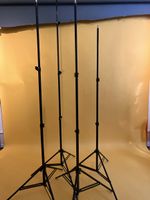 4× Lichtstativ / Lampenstativ – ca. 200 cm & 250 cm