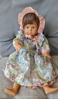 Wunderschöne Künstlerpuppe mit Sommerkleid und Hut!
