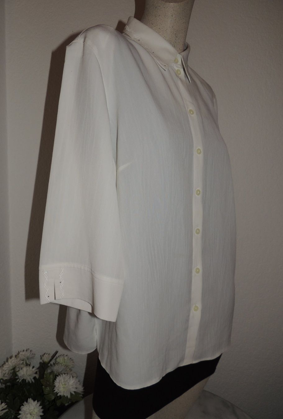 C&A Camicette: SCHÖNE BLUSE "FUNKELNDE ZIRKONE" VISCOSE C&A NEU L – Nuovo (secondo la descrizione) da Au ZH venduto da FashionConsultant 3