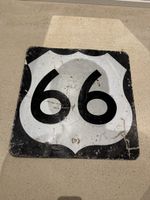 Strassenschild Route 66 Original