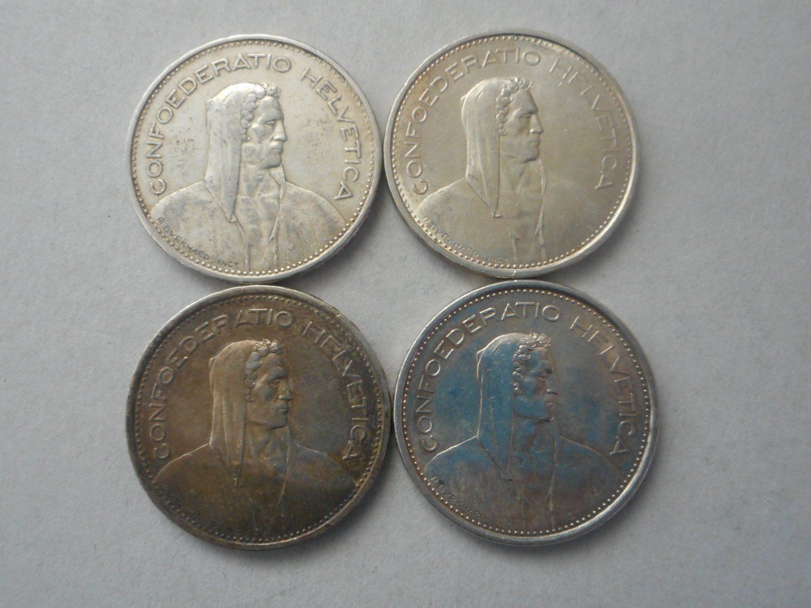 Toutes les monnaies: 4 x 5 Fr. silber – D'occasion à Kriegstetten par pizlad2010 2