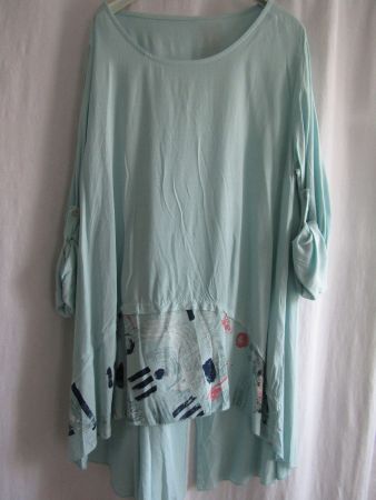 Gr. 46/52, asymmetrische Longtunika, extralang von LesFreres