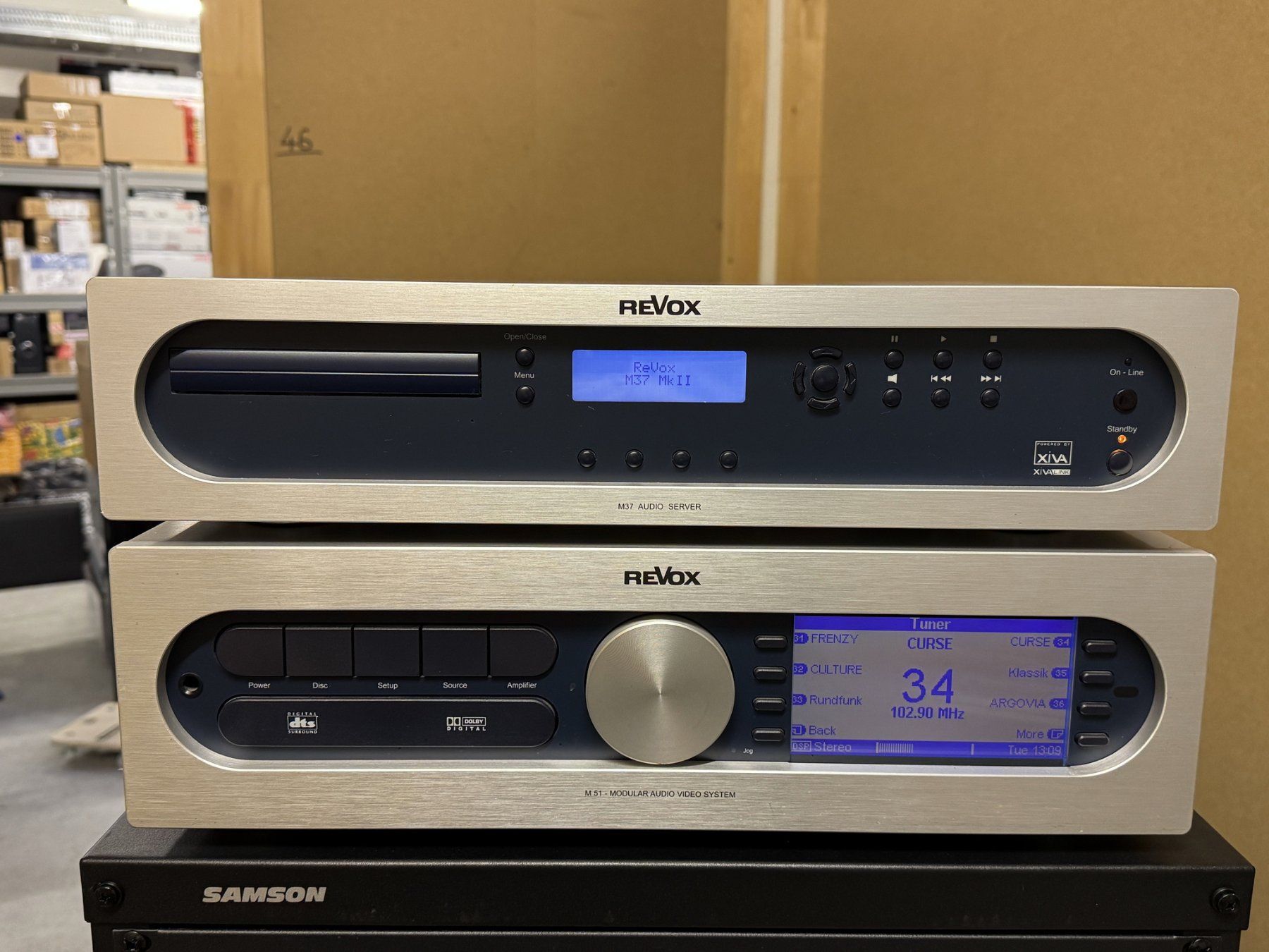 Revox Lettore multimediale & Streamer: Revox M51 Modular Audio Video System + M37 Audio Server – Usato da Gränichen venduto da Nimmersatt 1