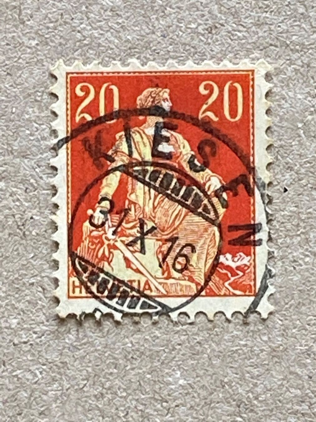 Alle Briefmarken: 108, Kiesen – Gebraucht aus Aarau von hilde47