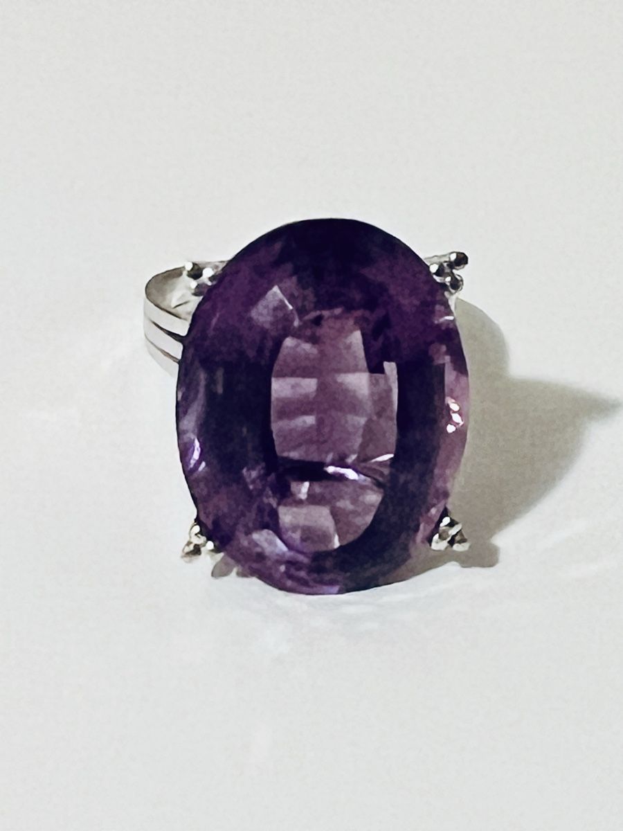 Anelli: Amethyst Ring 750 18k White Gold – Nuovo (secondo la descrizione) da Rüschlikon venduto da topswissvintage 2