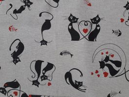 Kochschürze; Katzen, Tiere; Handarbeit, neu