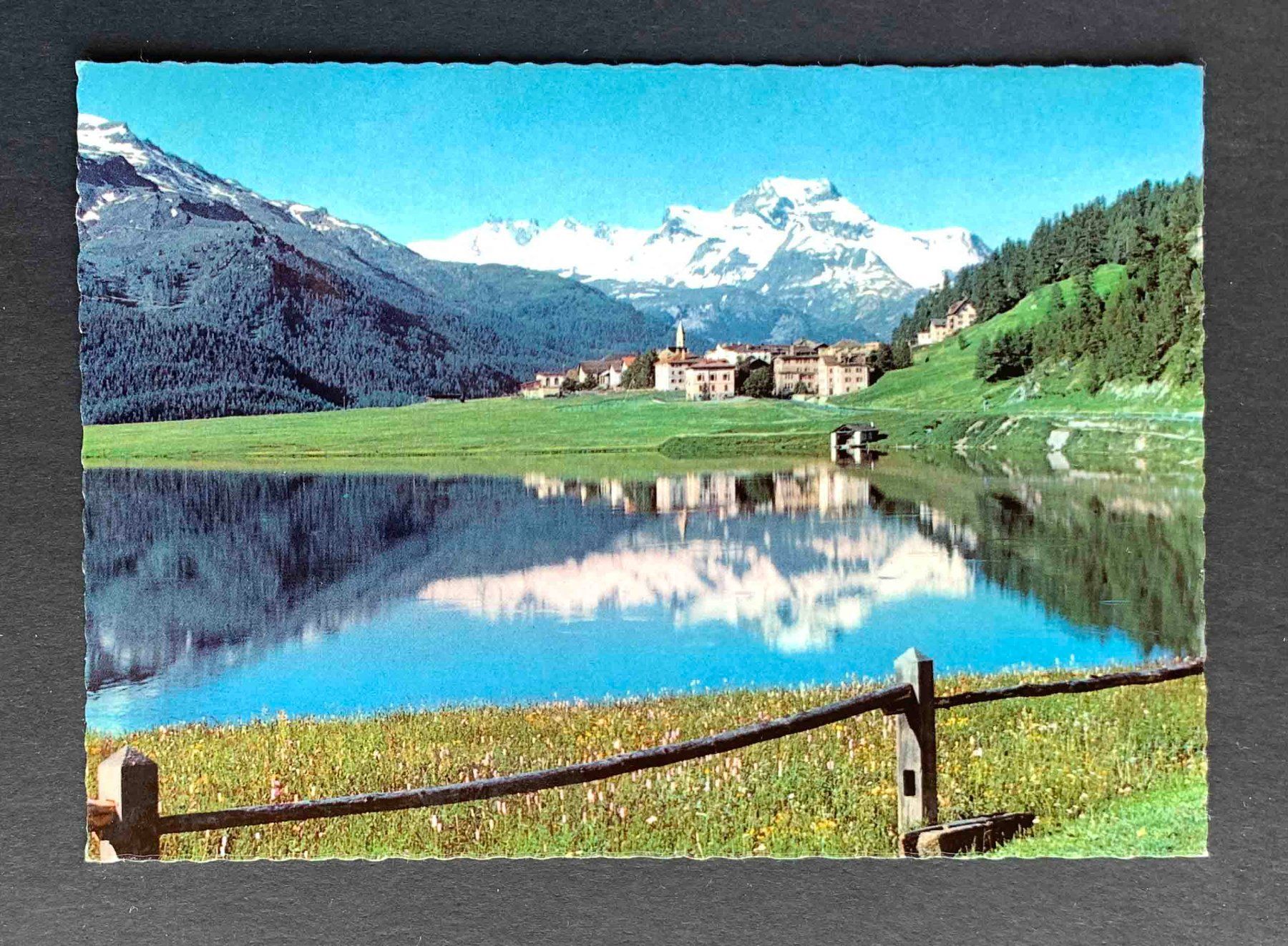Cartoline postali: AK SILVAPLANA Oberengadin – Usato da Goldau venduto da artelier1