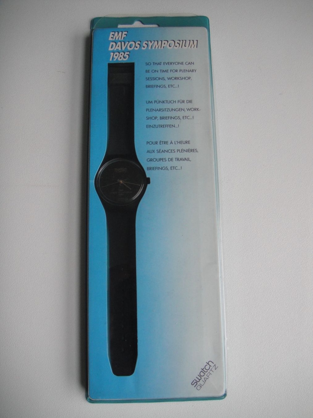 Swatch Orologi: Swatch / Davos Symposium / 1985 / Ungetragen – Nuovo e nell'imballaggio originale da Biberist venduto da keine-ursache