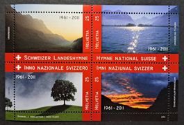 Sonderblock Schweizer Landeshymne 2011 postfrisch