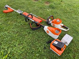 Neue Akku Trimmer STIHL HLA 135,und Heckenschere HSA 100,