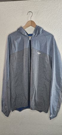 Veste Adidas gris/bleu taille XL homme