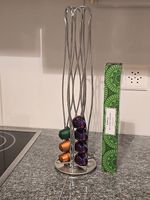 Nespresso Kaffeekapselhalter (Chrom) inkl. Kaffeekapseln
