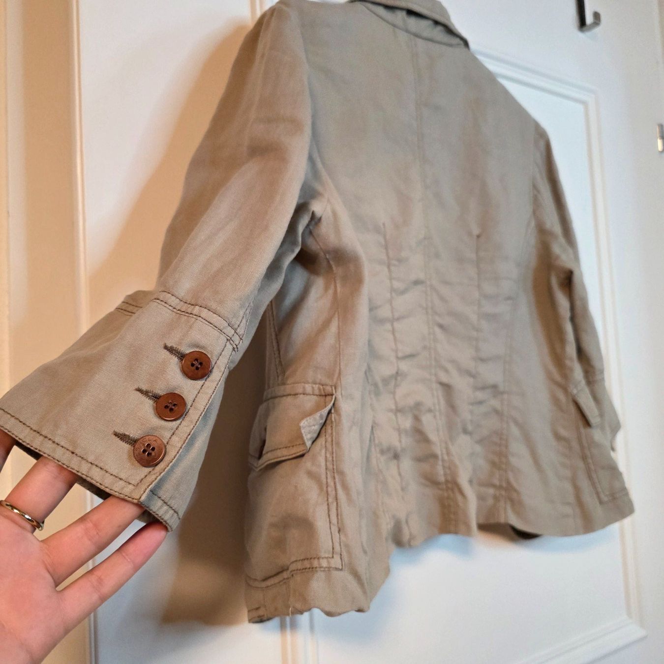 Giacche: CLASS Leinenblazer 100% Leinen Beige Gr. S/M – Usato da Wald ZH venduto da CapLux 6