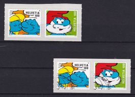 SUISSE 2012 - Timbres spéciaux Les Schtroumpfs