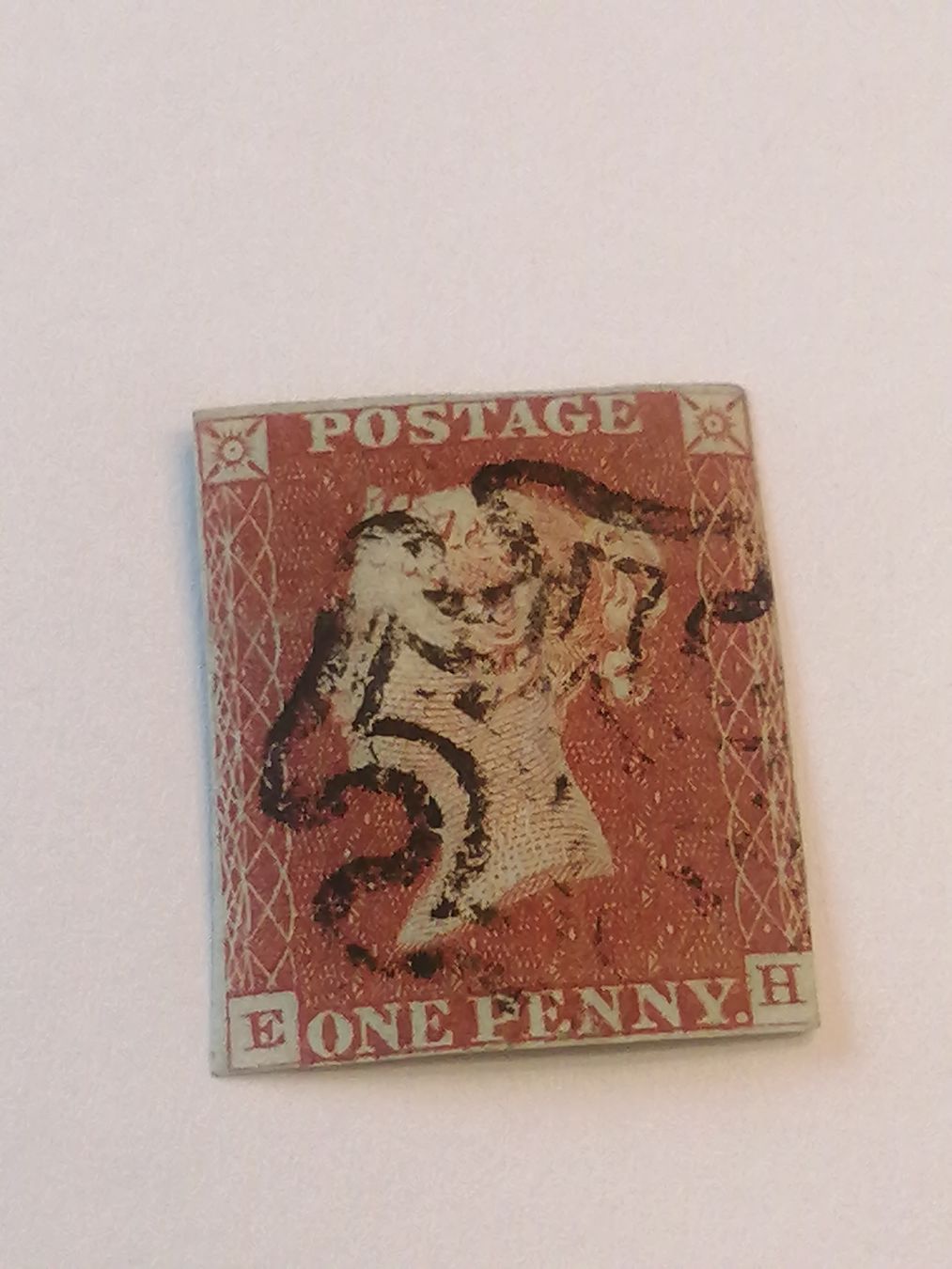 Alle Briefmarken: One Penny Red 1841  – Gebraucht aus Happerswil von tschergi