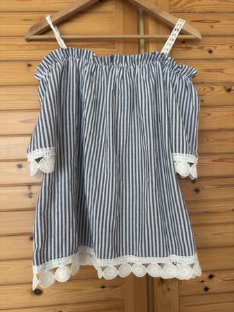 Sommer Bluse Moni & Co. XL/L, gestreiftes
