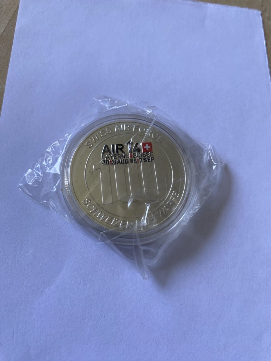 Medaglie: Medaille 100 Jahre Schweizer Luftwaffe original verpackt  – Nuovo (secondo la descrizione) da Köniz venduto da Sonnenschein._.77 1
