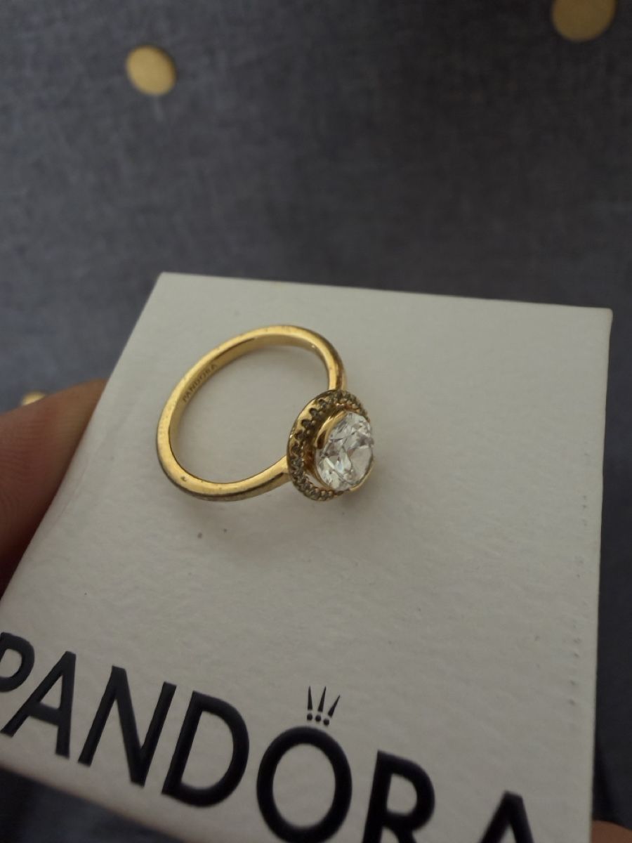Anelli: Pandora Ring Gold With Stones Size 52 Good Condition – Nuovo (secondo la descrizione) da Zürich venduto da X.serch 1