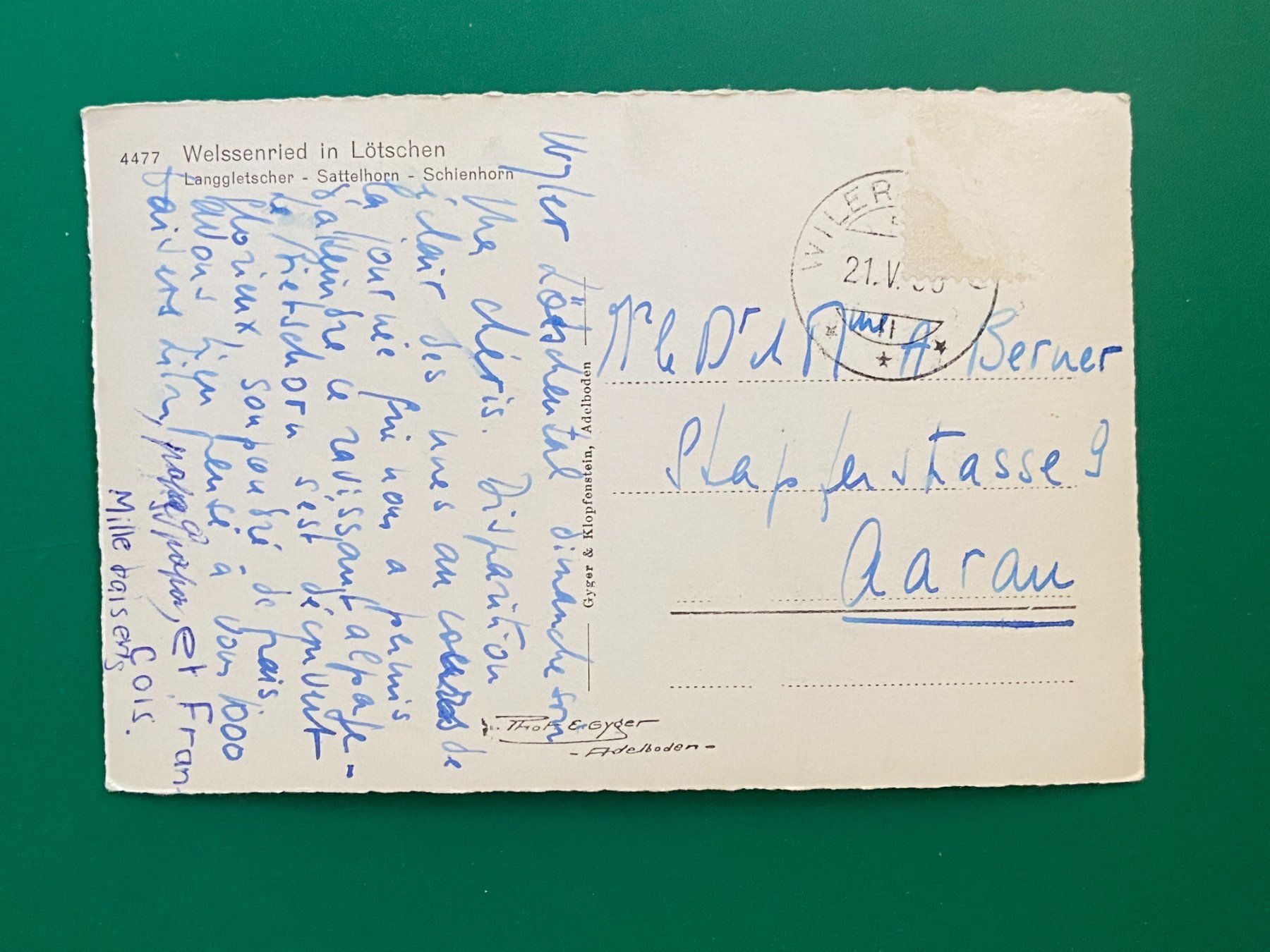 Cartoline postali: Weissenried im Lötschental – Usato da Steg VS venduto da _vinci_ 1