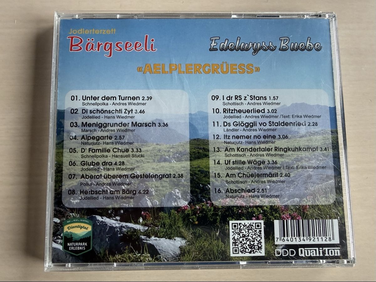 CD: CD Jodlerterzett Bärgseeli Aelplergrüess  – Usato da Oberried Brienz venduto da Chyara 1