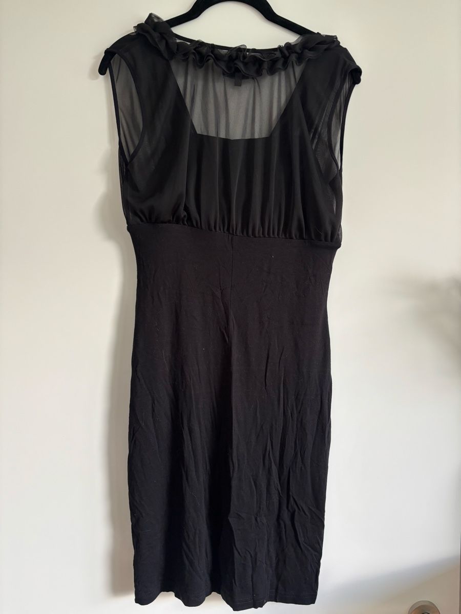 Zalando Vestiti: Chic Black Mesh Ruffle Dress Zalando Size S – Usato da Zürich venduto da cha_jz8q 3