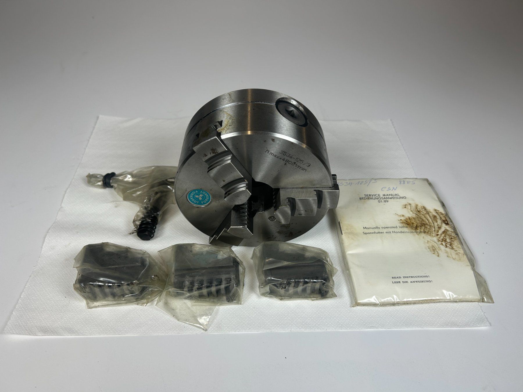 Tutti gli attrezzi: FORKARDT 3CSN-125-J3 Backenfutter Neu/OVP – Nuovo e nell'imballaggio originale da Rothenfluh venduto da BitterlinPartner 4