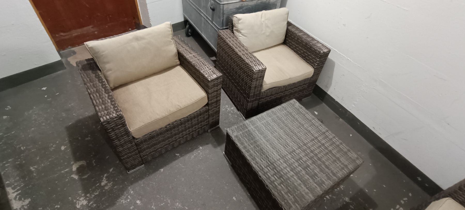 Set di tavolo e panche: Rattan Lounge – Usato da Pfäffikon ZH venduto da K-V-M 2