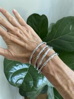 4 bambus stainless steel cuffs 