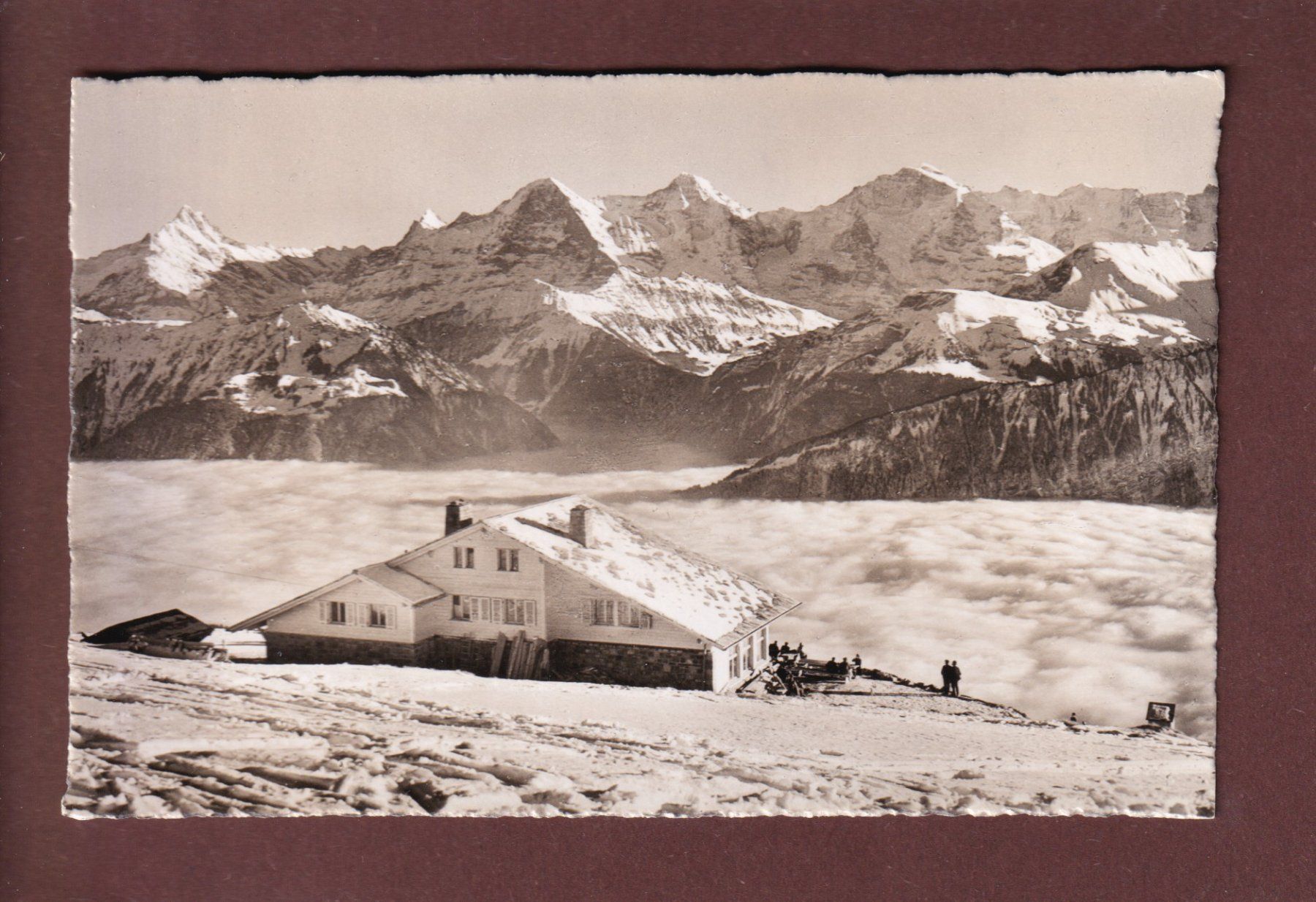 Cartoline postali: Beatenberg - Berghaus NIEDERHORN – Usato da Pully venduto da nicecards