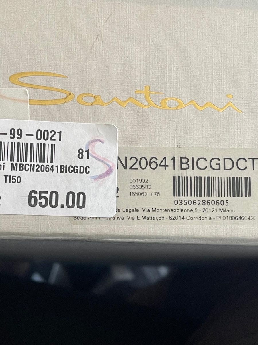 Santoni Scarpe da uomo: SANTONI SNEAKERS – Nuovo (secondo la descrizione) da kloten venduto da Nuel20 3