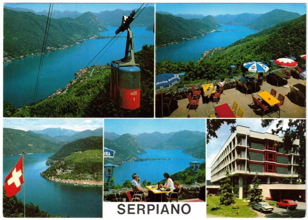 Cartoline postali: Serpiano - 5 Bild AK – Usato da Binningen venduto da Mountainrider