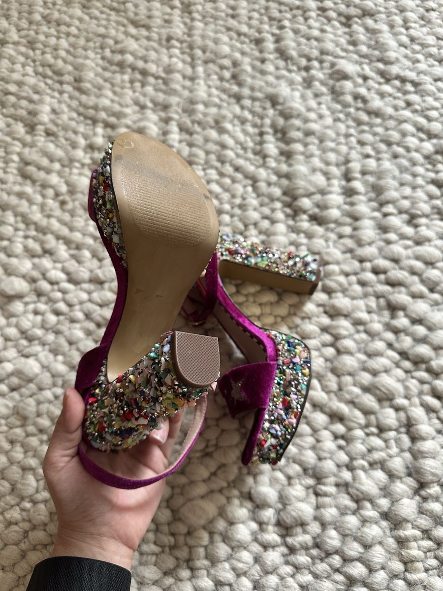 Scarpe da donna: STATEMENT SCHUHE MIT GLITZER ABSATZ – GR. 36 – Nuovo (secondo la descrizione) da Schaffhausen venduto da rot_yyy7 3