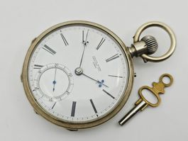 Isaac Speer Chicago Taschenuhr mit Diamantdeckstein