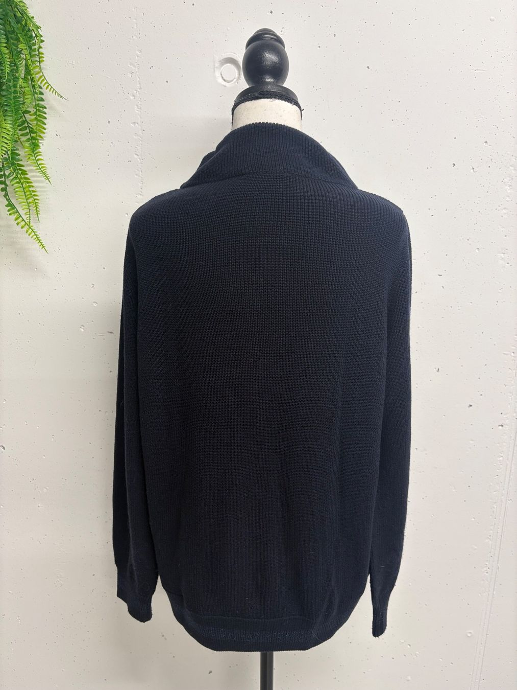 Pulls & Sweat-shirts: Tuzzi Strickpullover dunkelblau mit Pailletten 36/38 – Neuf (Voir description) à Regensdorf par sec_l5cr 2